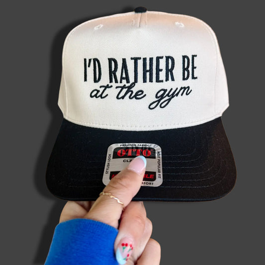I’D RATHER BE AT THE GYM - TRUCKER HAT